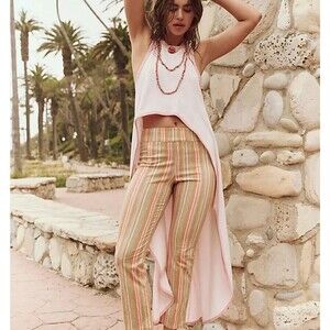 Free People FP Beach Palma Hi Low Top Womens Small Pink